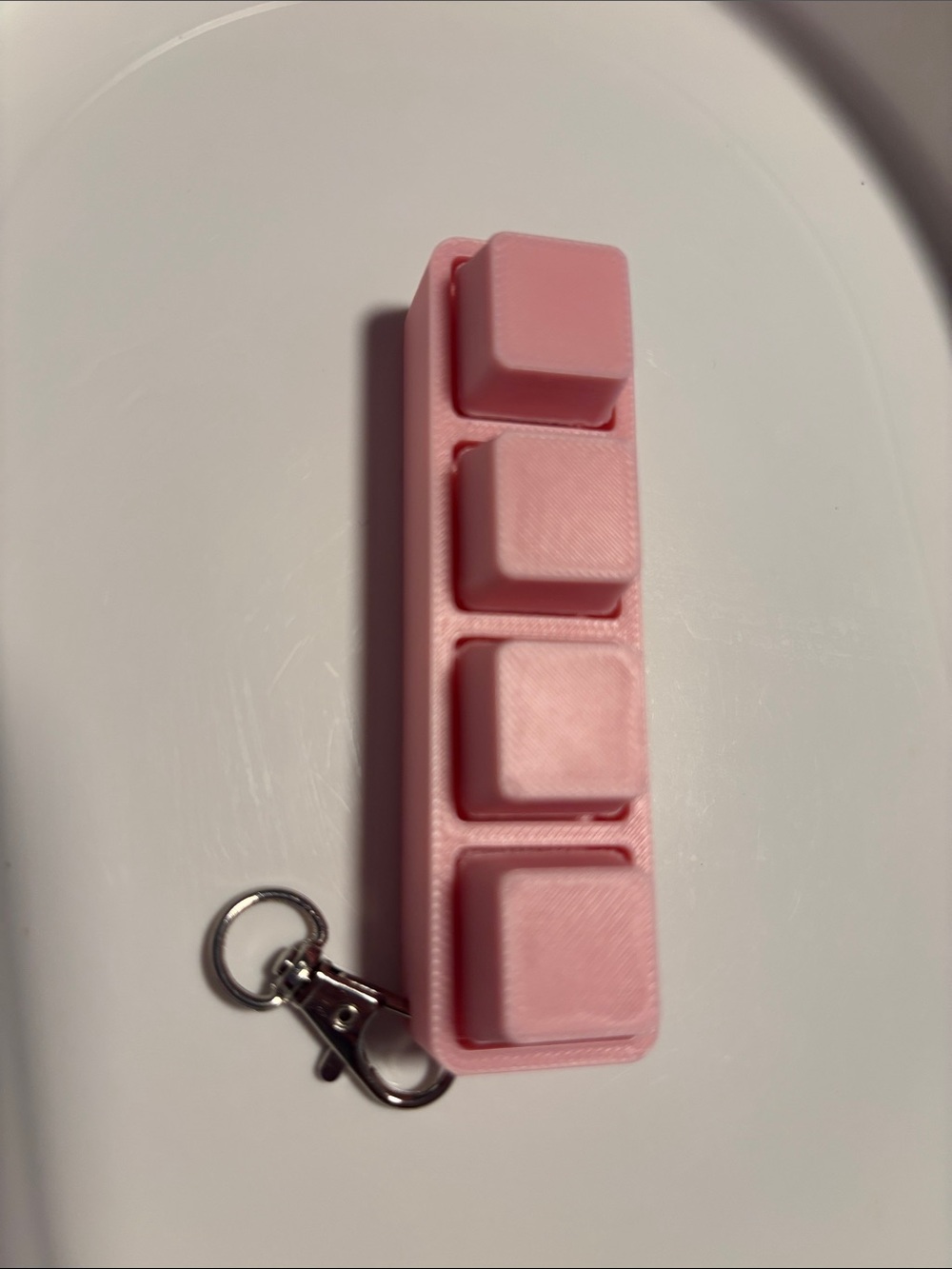 Keyboard, fidget, clicker, light pink